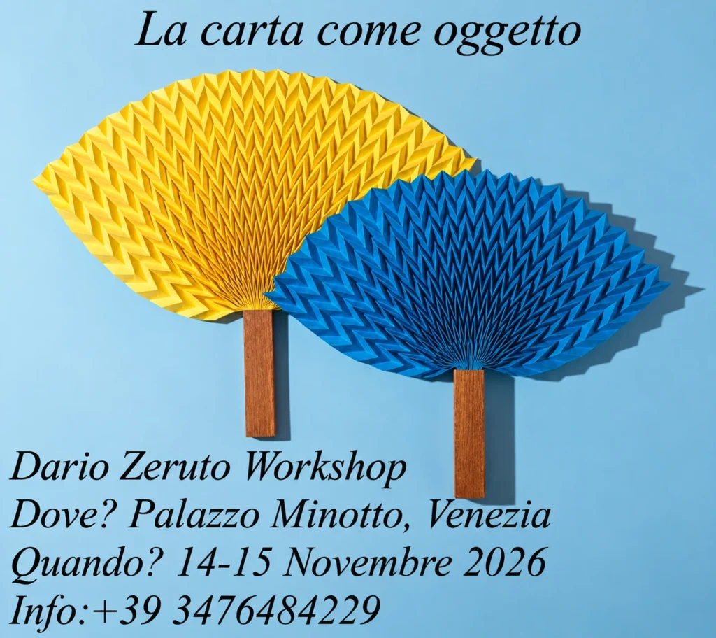 «La carta come oggetto», taller en Venecia